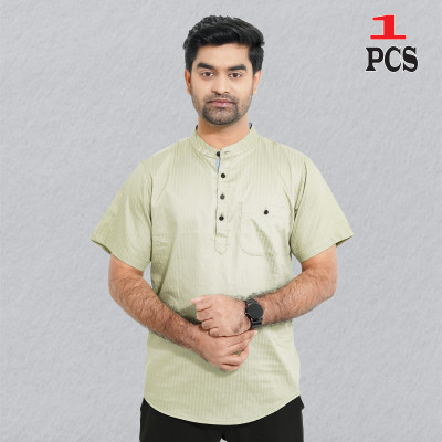 Cotton Stripe Fabrics Premium Quality Katua - Ash