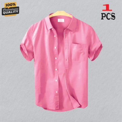 Premium Quality Short Sleeve Shirt _Pink