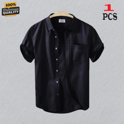 Premium Quality Short Sleeve Shirt  _ Black