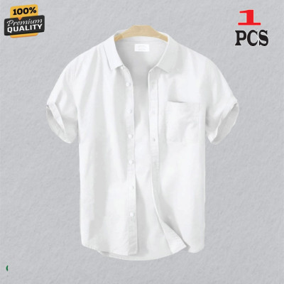 Premium Quality Short Sleeve Shirt _White