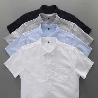 Premium Quality Short Sleeve Shirt _ Black ,,White ,,Sky Blue & Ash