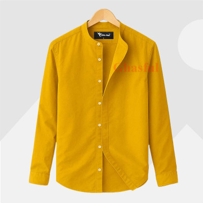 Long Sleeve Band Collar Shirt_Kathali