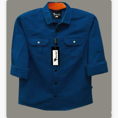 Premium Quality Double Pocket Shirt - Teal.