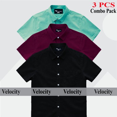 Premium Quality Short Sleeve Shirt _ Merun, Pest & Black