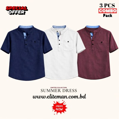 Cotton Stripe Fabrics Premium Quality Katua - Nevy Blue ,White & Purple