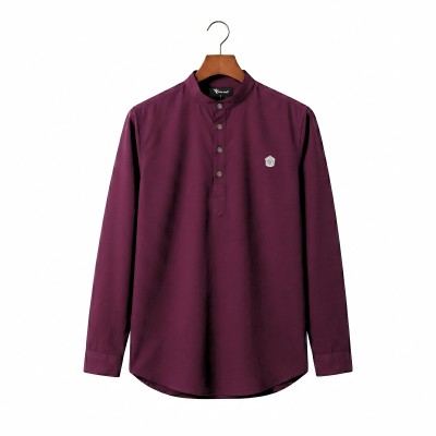 Satin Fabric Premium Quality Katua For Men's - Purple.