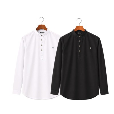 Satin Fabric Premium Quality Katua For Men's - White, Black.